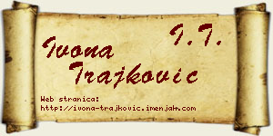 Ivona Trajković vizit kartica